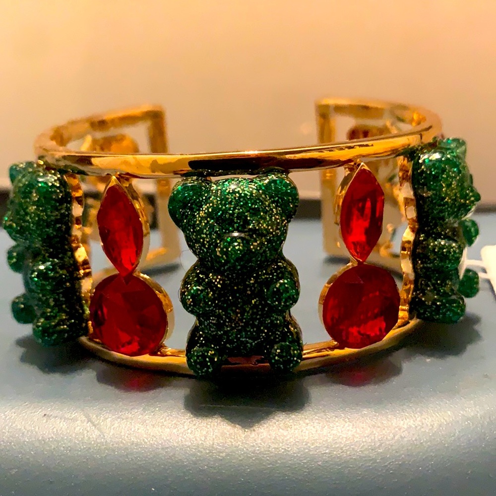 Betsy Johnson gummy bear cuff bangle nwt